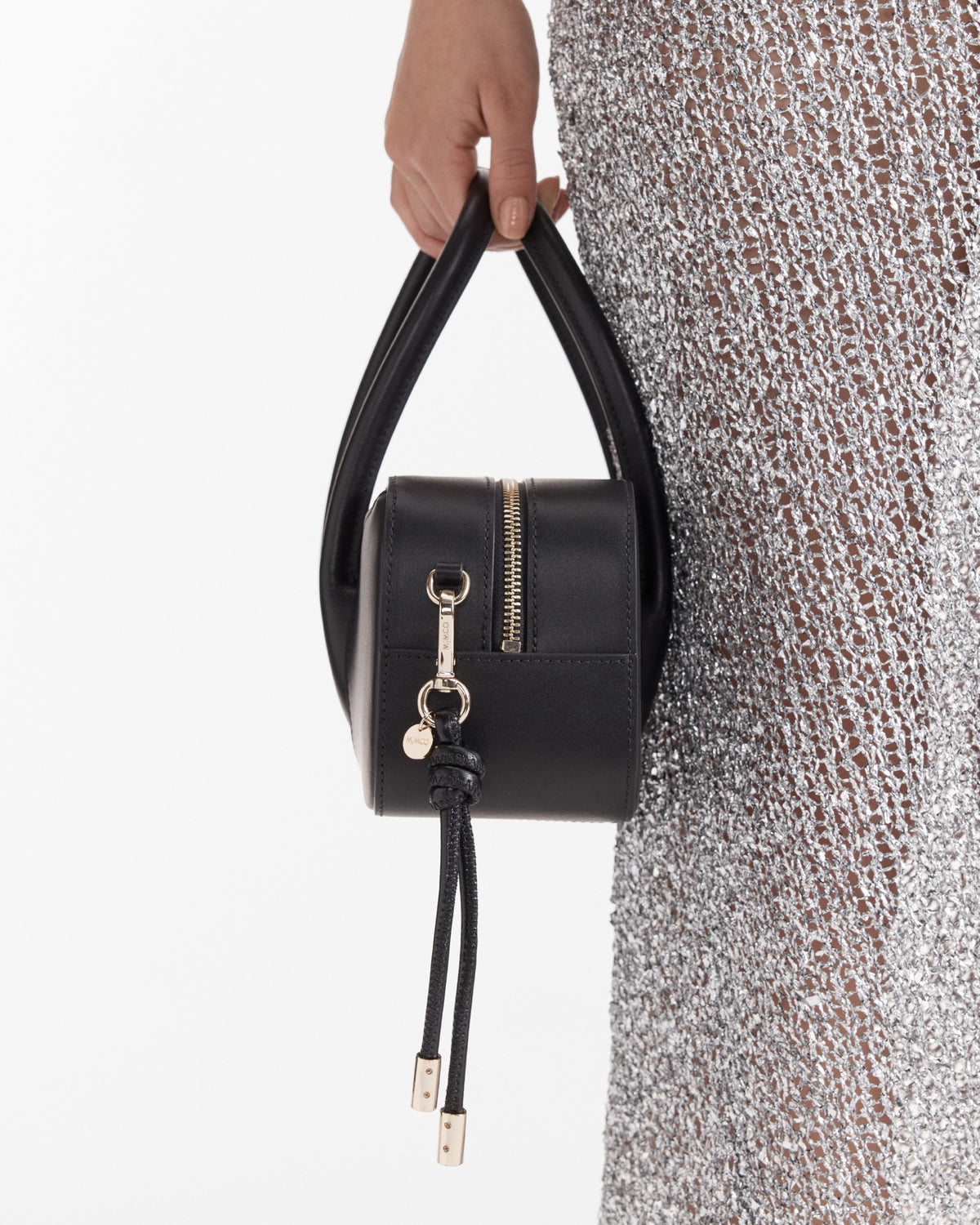 The Knot Keyring - Black Light Gold