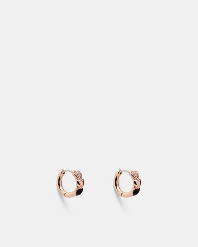 All Heart Huggie Earrings - Black
