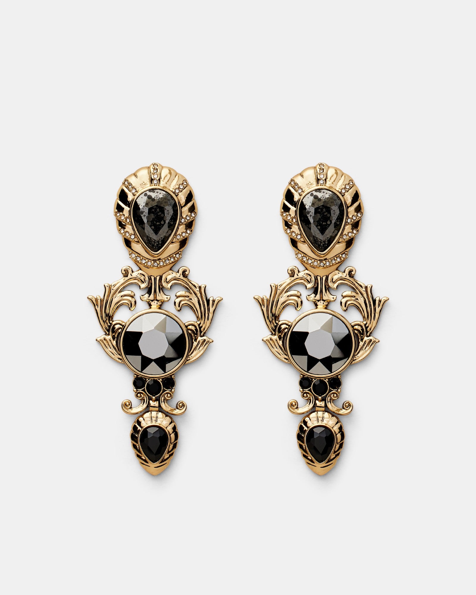 At The Ball Earrings - Gold Silver