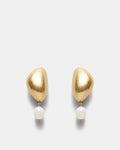 Glorious Pearl Drop Earrings - Gold