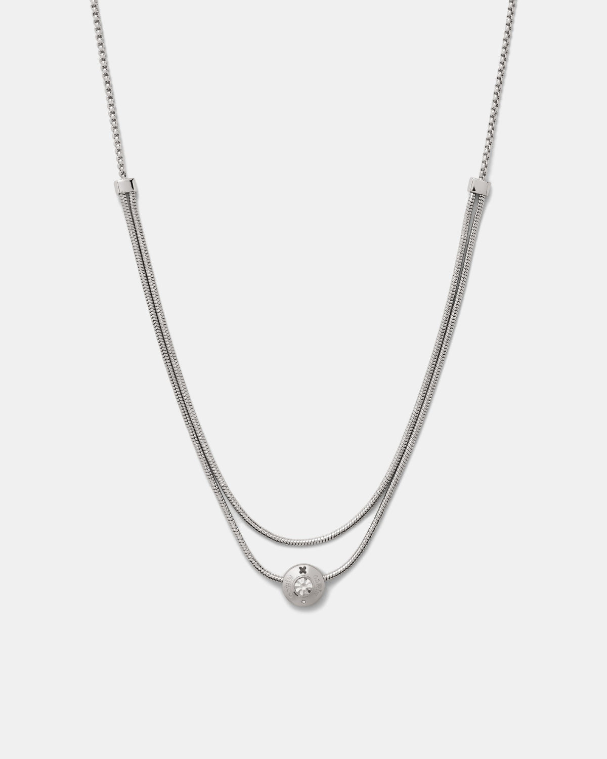 Enliven Toggle Necklace - Silver