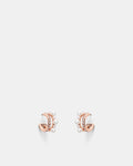 Pearlina Double Hoop Earrings - Fawn