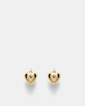 Smitten Heart Stud Earrings - Gold