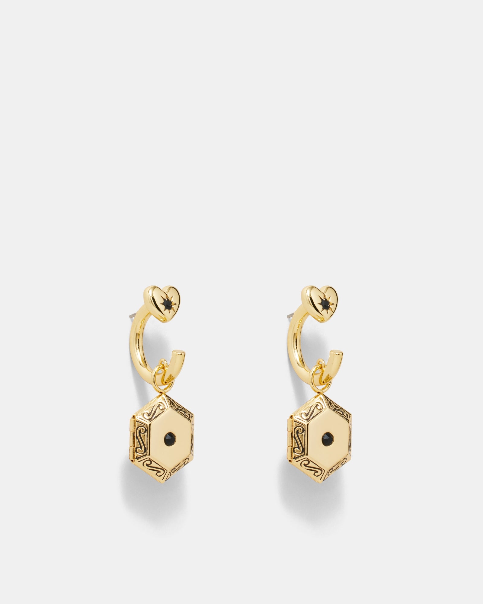 Keep A Secret Earrings - Gold
