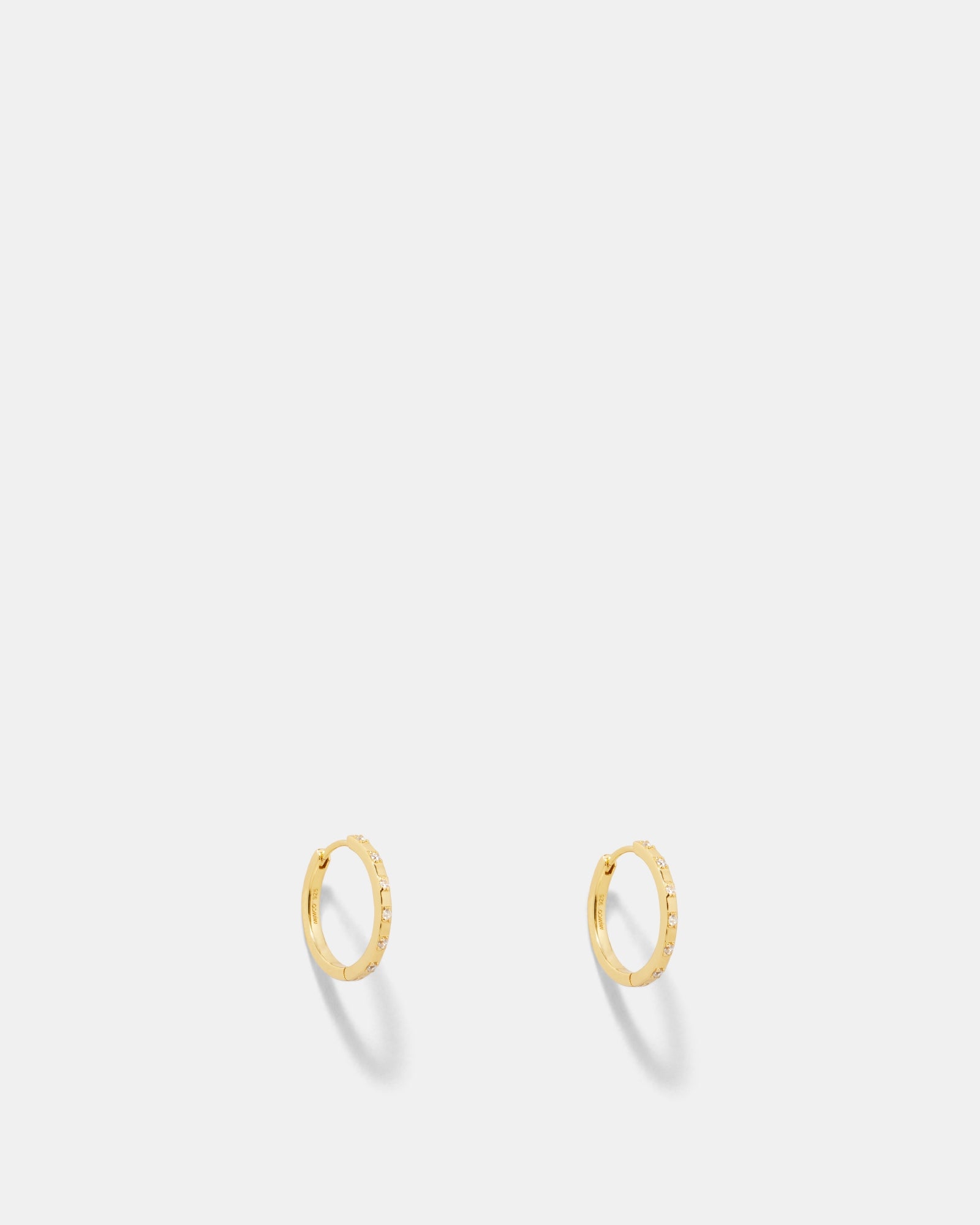 Vela Large Huggie Hoop Earrings - Gold