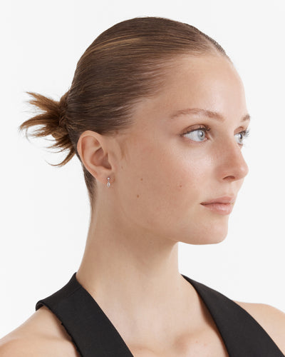 Faith Drop Earrings - Silver