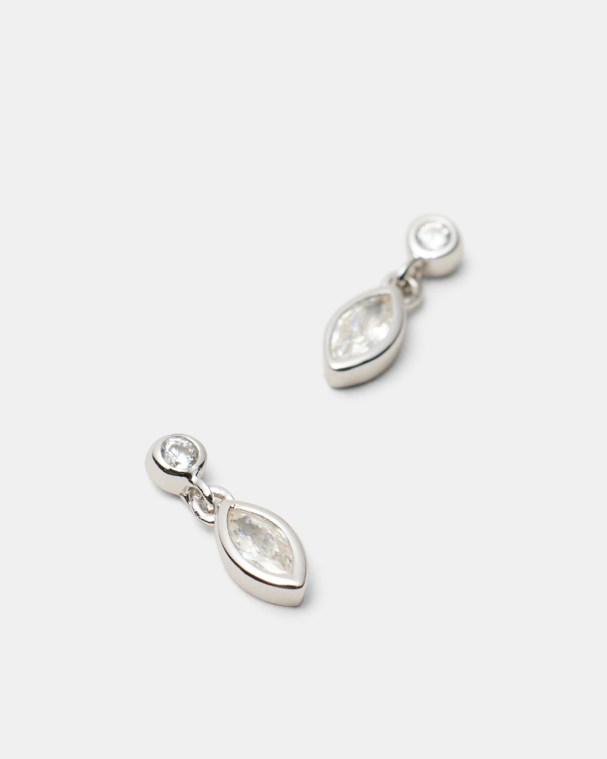 Faith Drop Earrings - Silver