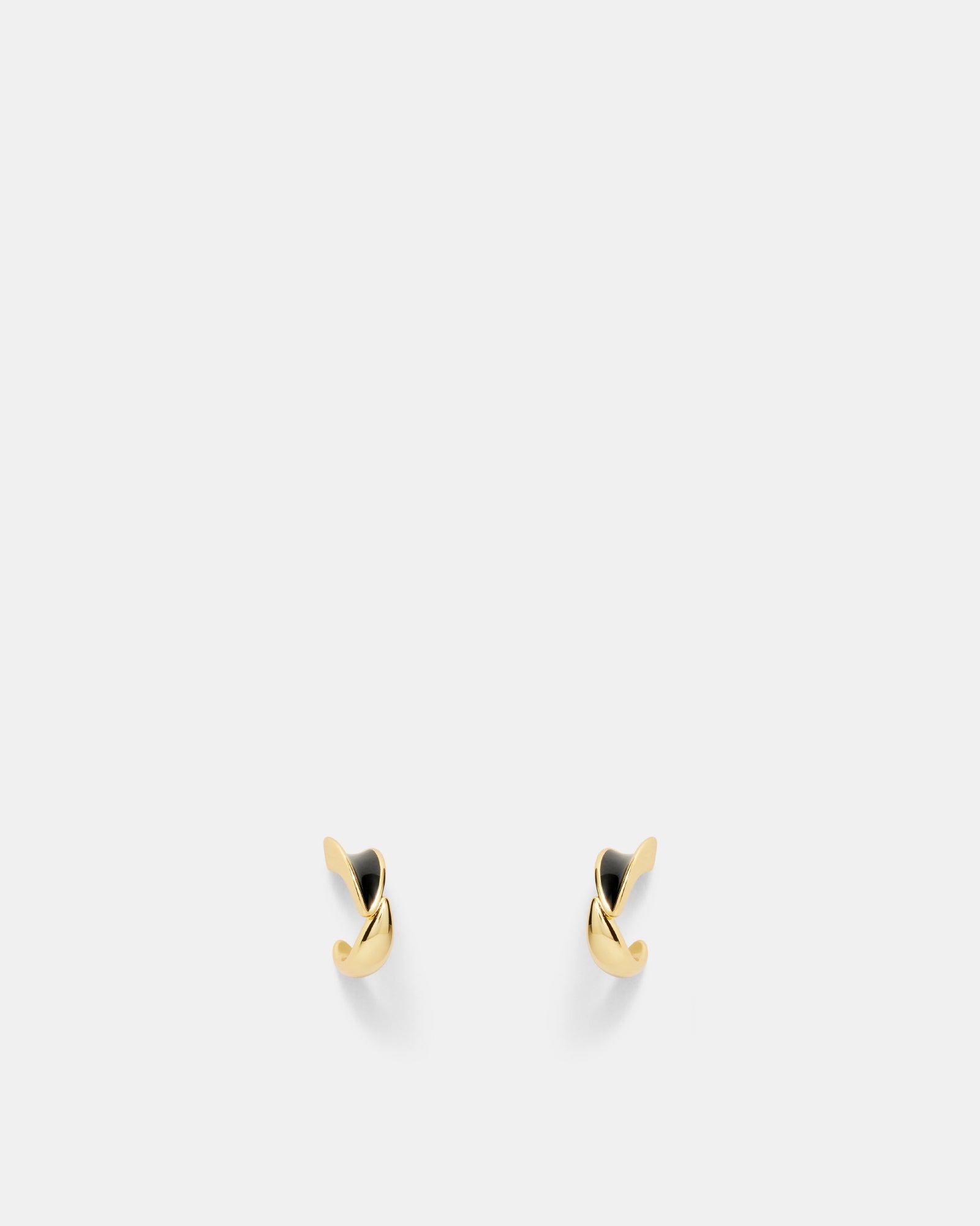 Scoop Small Hoop Earrings - Black