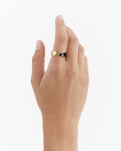 Scoop Ring - Black