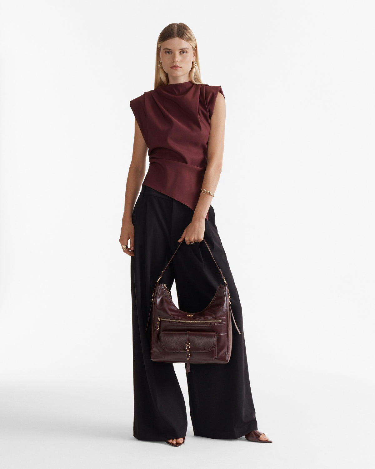 Silvie Hobo Bag - Brandy