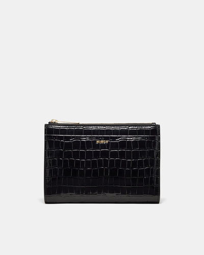 Yvette Gusset Pouch - Black