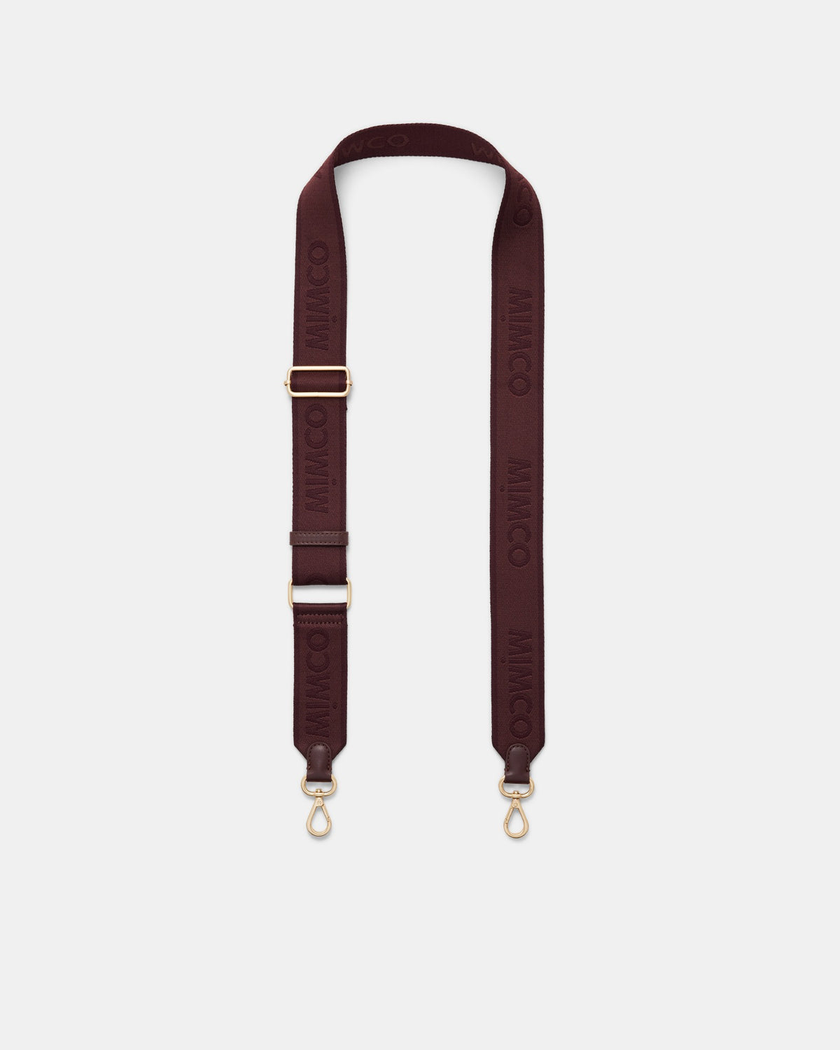 Stripe Webbing Bag Strap - Cherry