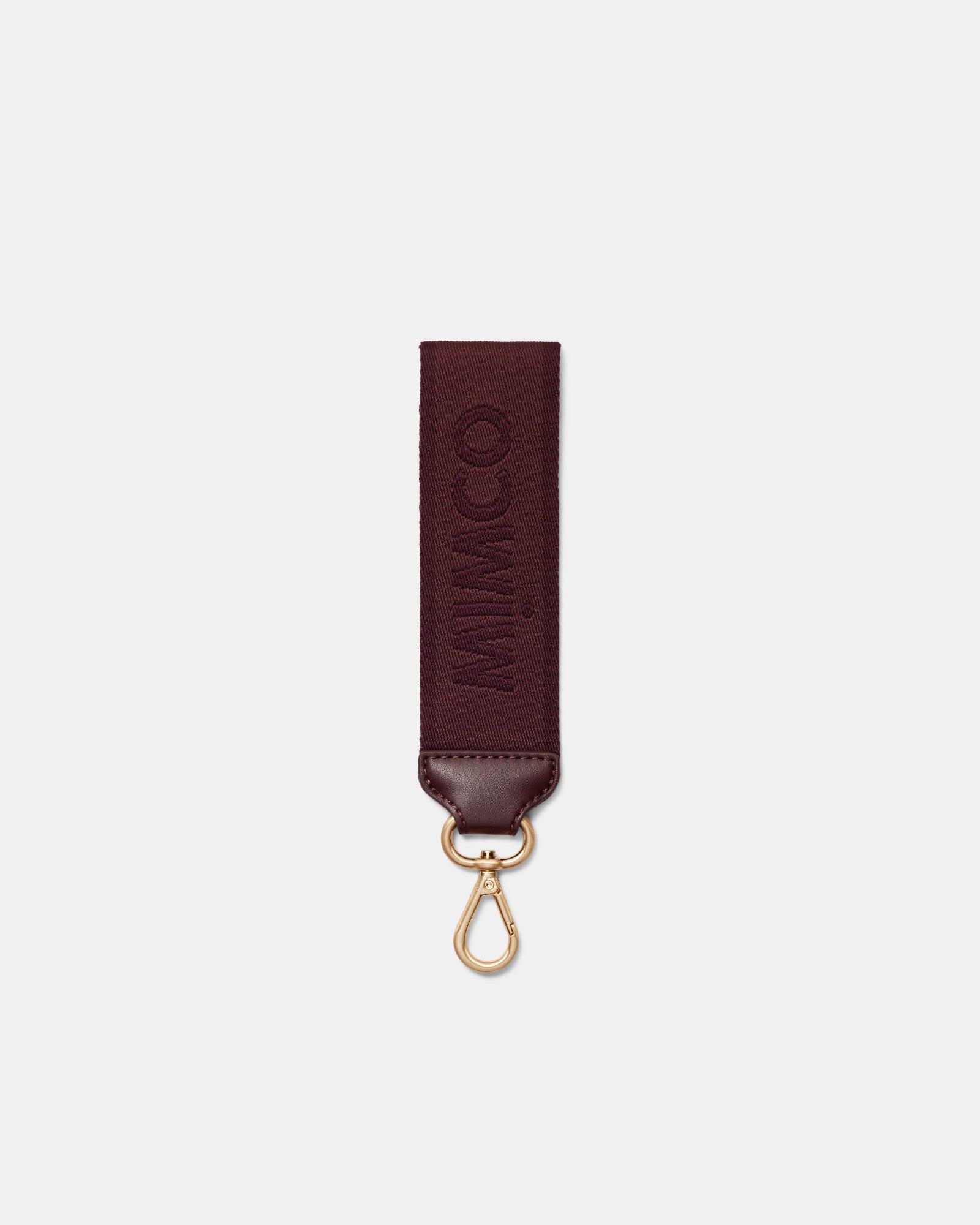 Stripe Webbing Wrist Strap - Cherry