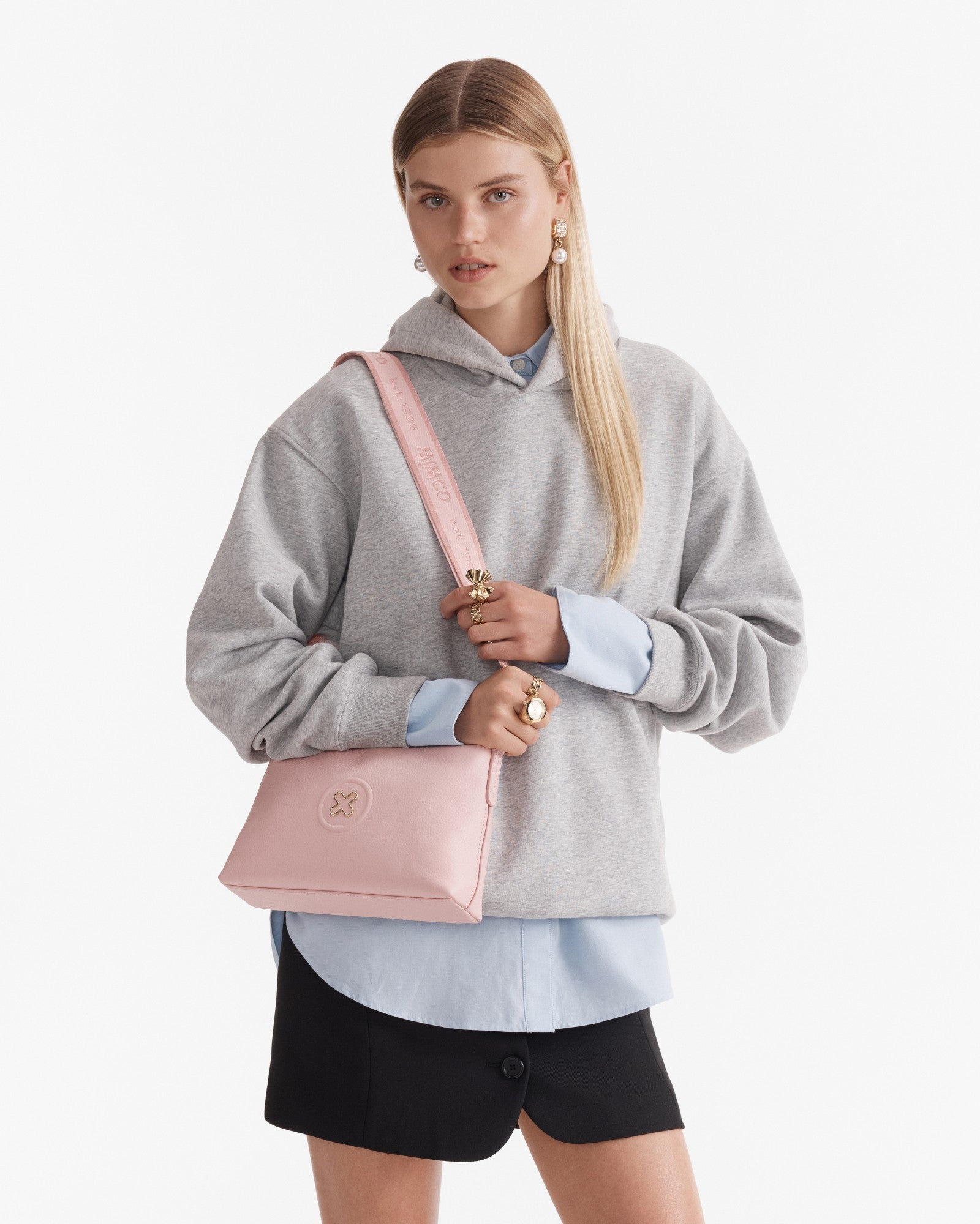 Bay Crossbody Bag - Pink Dust