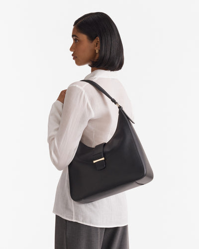 Chelsea Small Hobo Bag - Black Light Gold