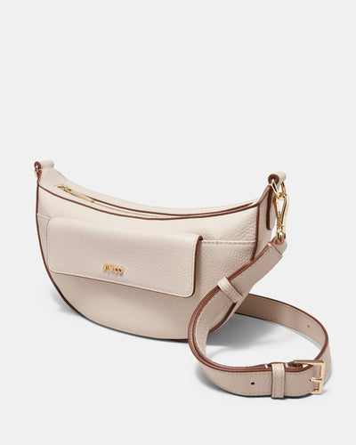 Preston Crescent Crossbody Bag - Linen