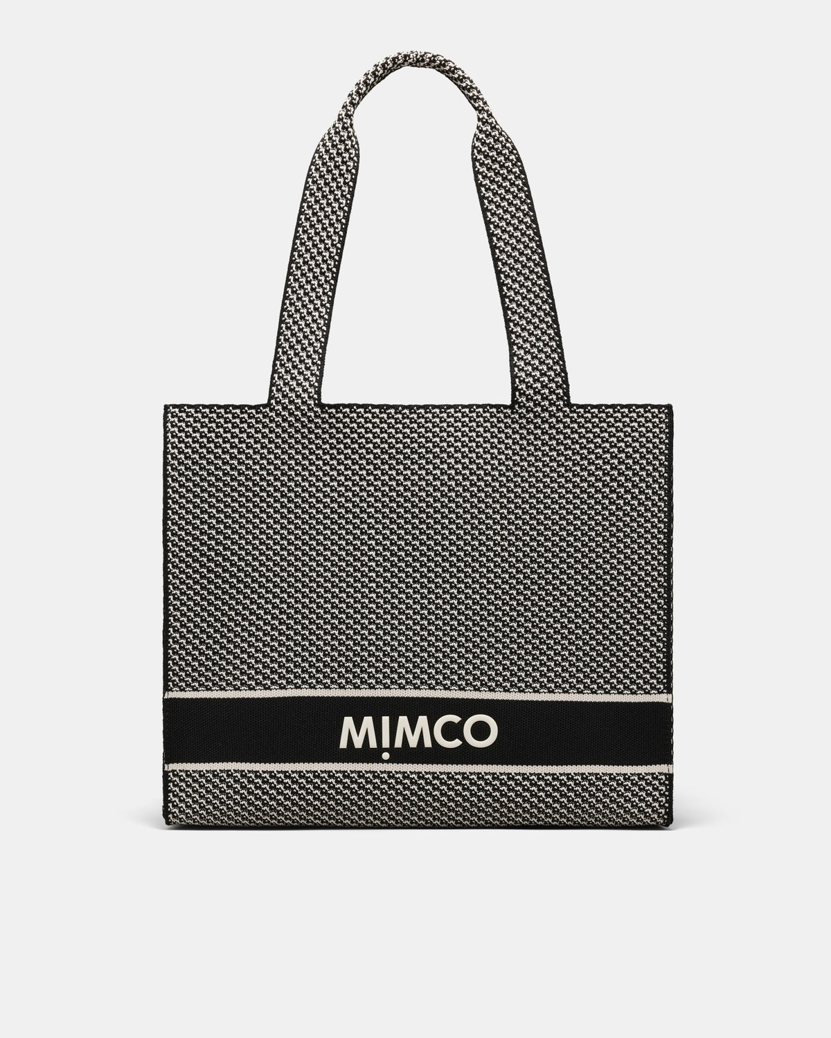 Blondie Boxy Tote Bag - Black White