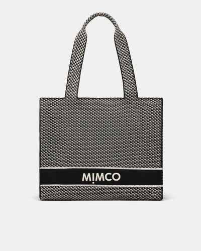 Blondie Boxy Tote Bag - Black White