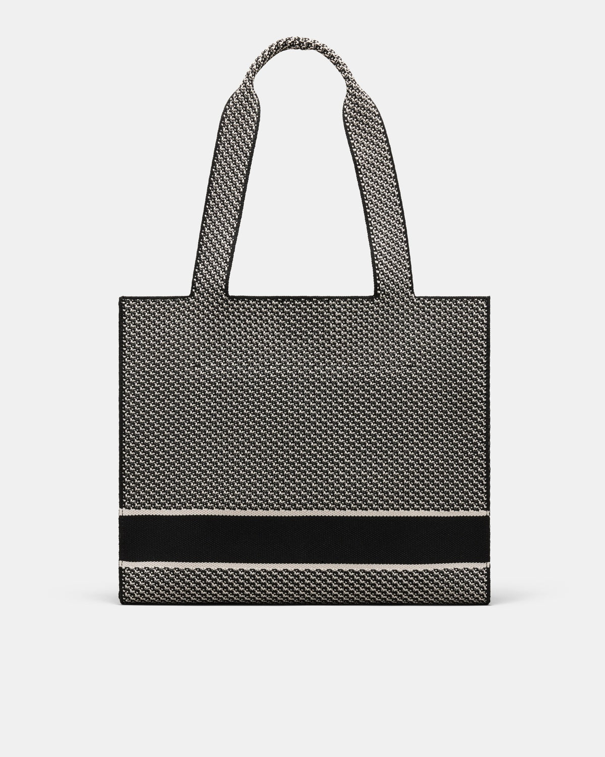Blondie Boxy Tote Bag - Black White