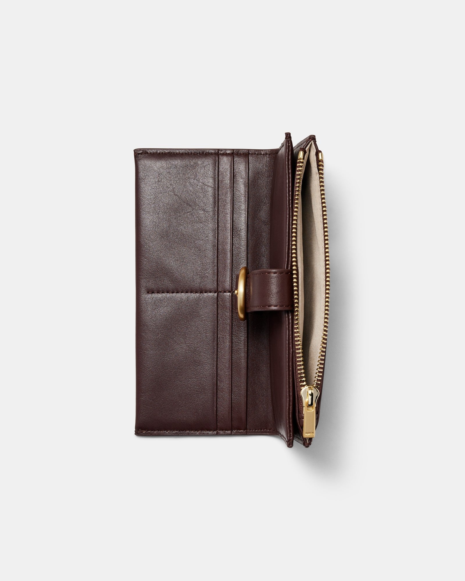 Arc Large Wallet - Mahogany