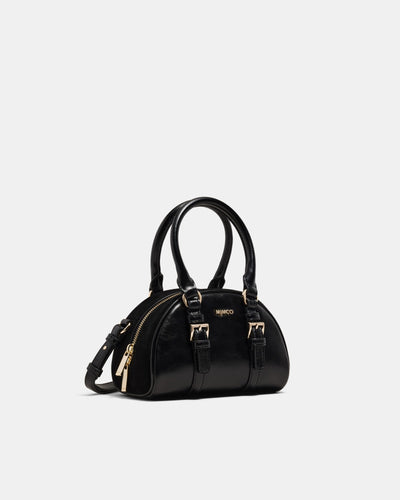 Robin Mini Bowler Crossbody Bag - Black