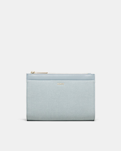 Yvette Gusset Pouch - Dusty Blue