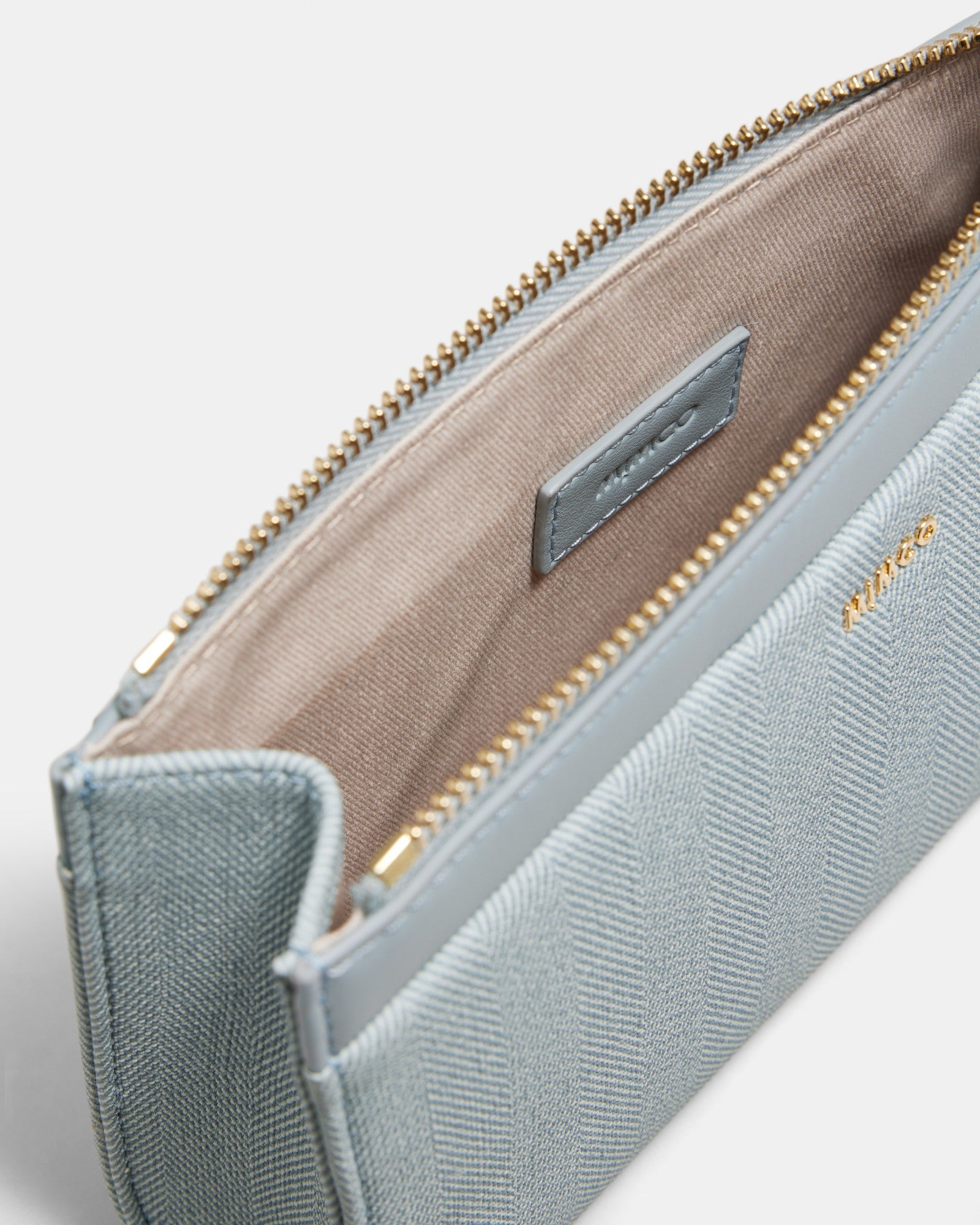 Yvette Gusset Pouch - Dusty Blue