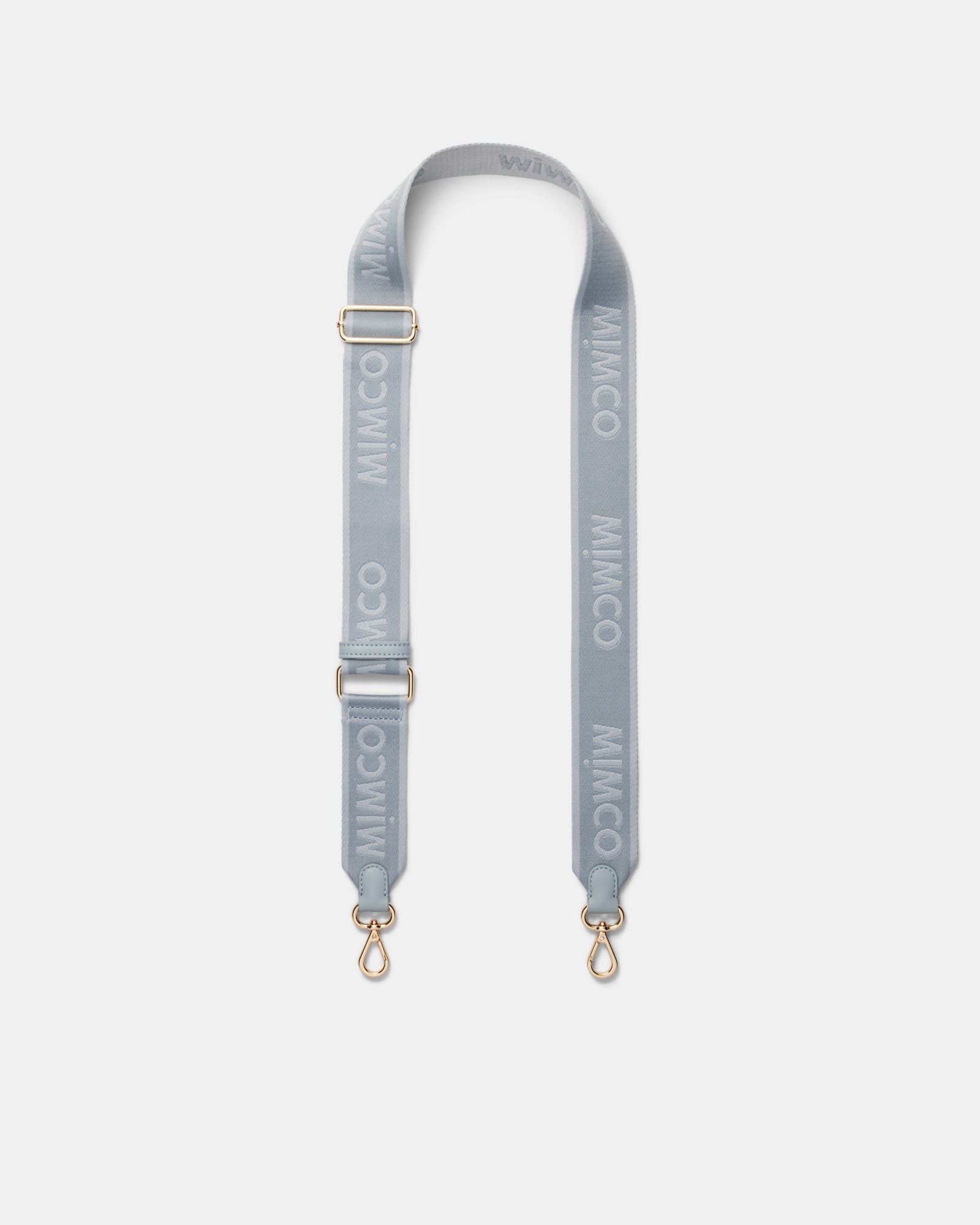 Stripe Webbing Bag Strap - Dusty Blue