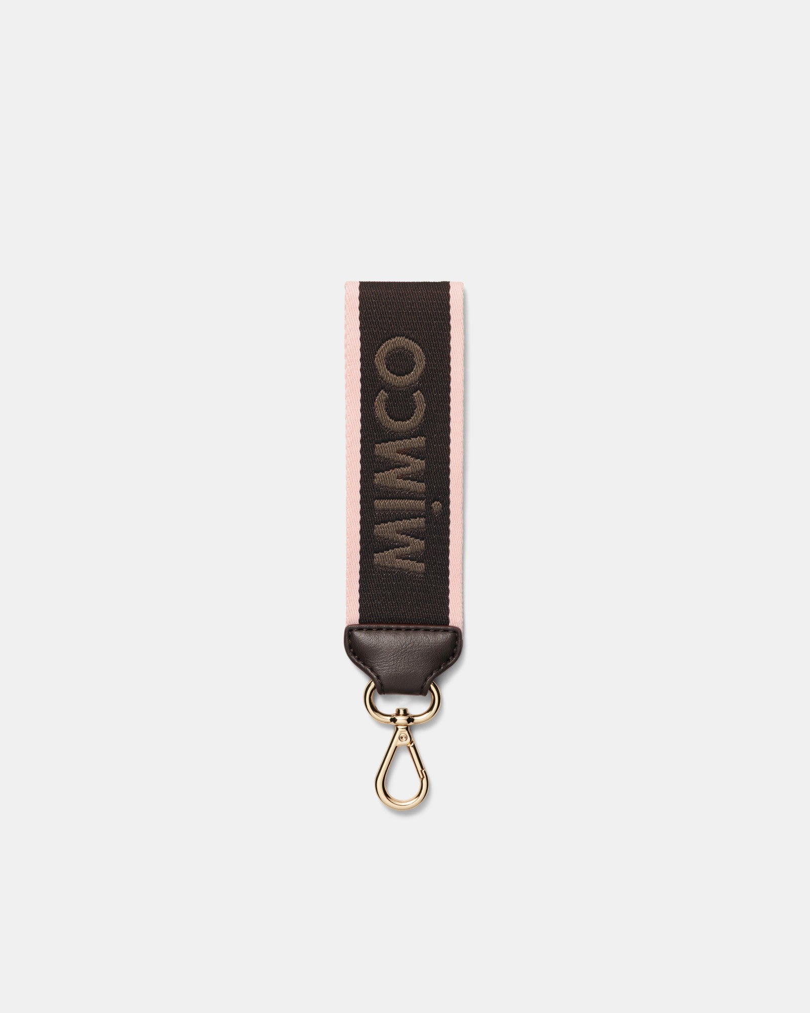 Stripe Webbing Wrist Strap - Bitter Chocolate