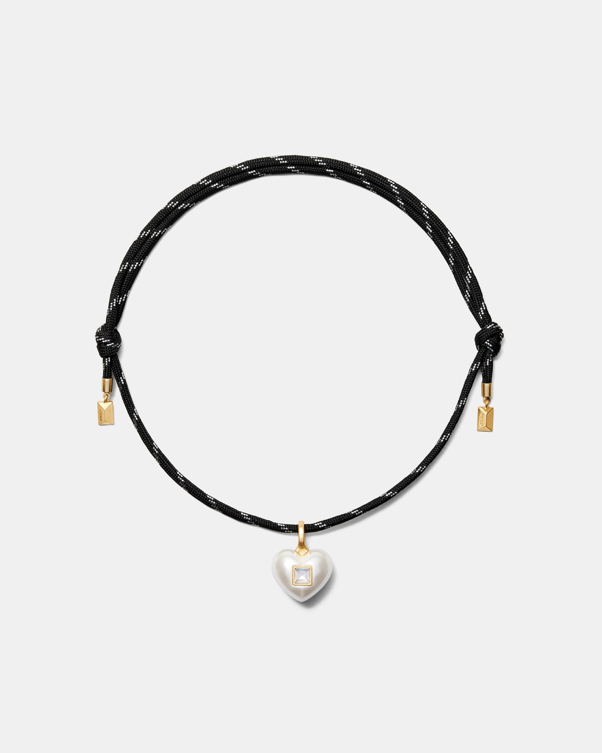 Devotion Heart Necklace - Black
