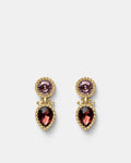So Ornate Drop Earrings - Rouge Noir