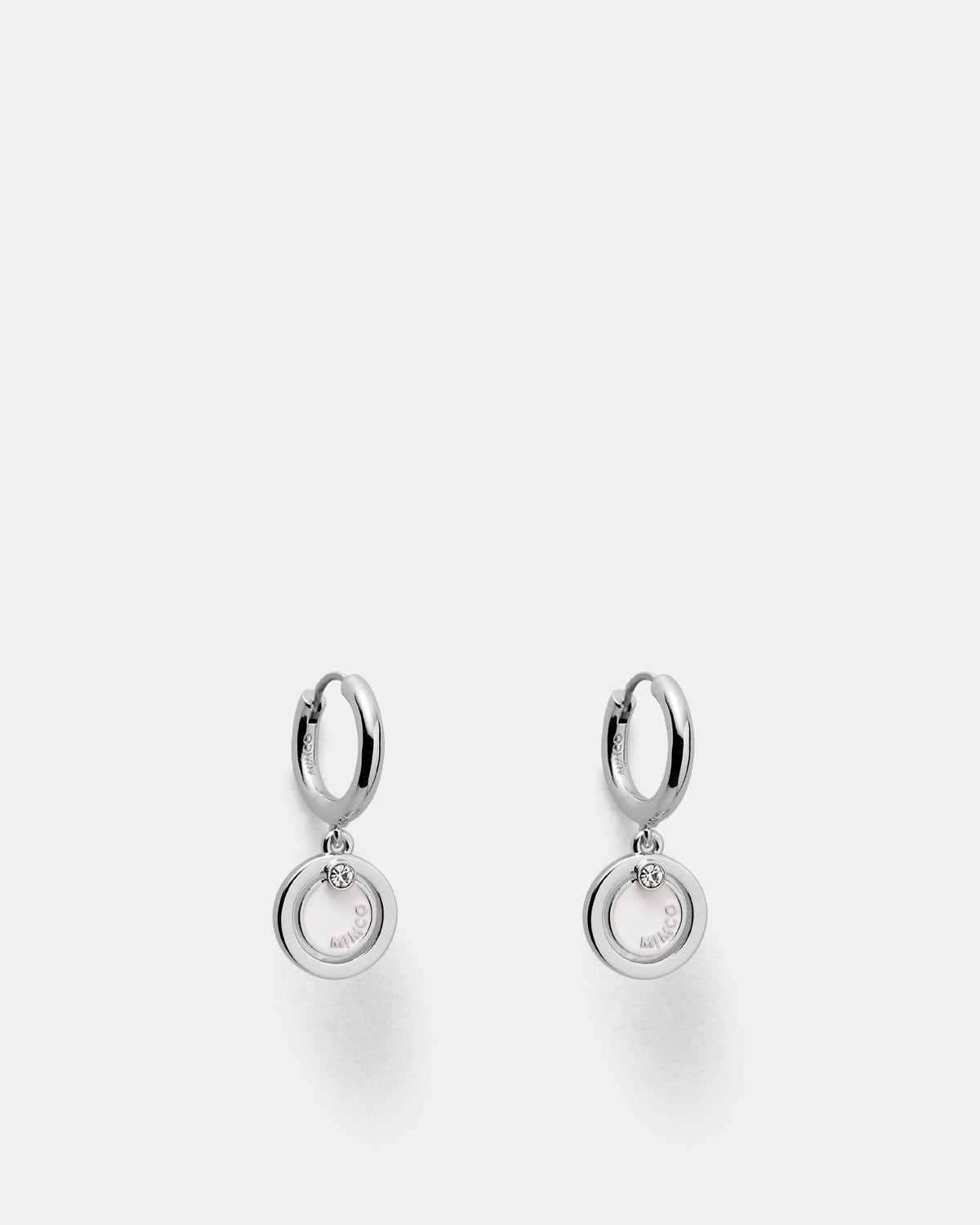 Charmed Hoop Earrings - Silver