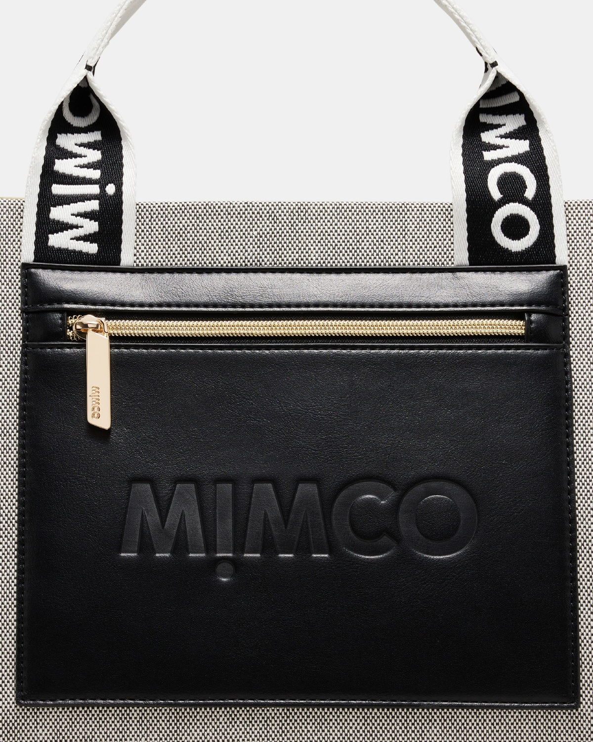 Patch Tote Bag - Black White