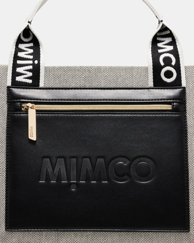 Patch Tote Bag - Black White