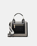Patch Mini Tote Bag - Black White