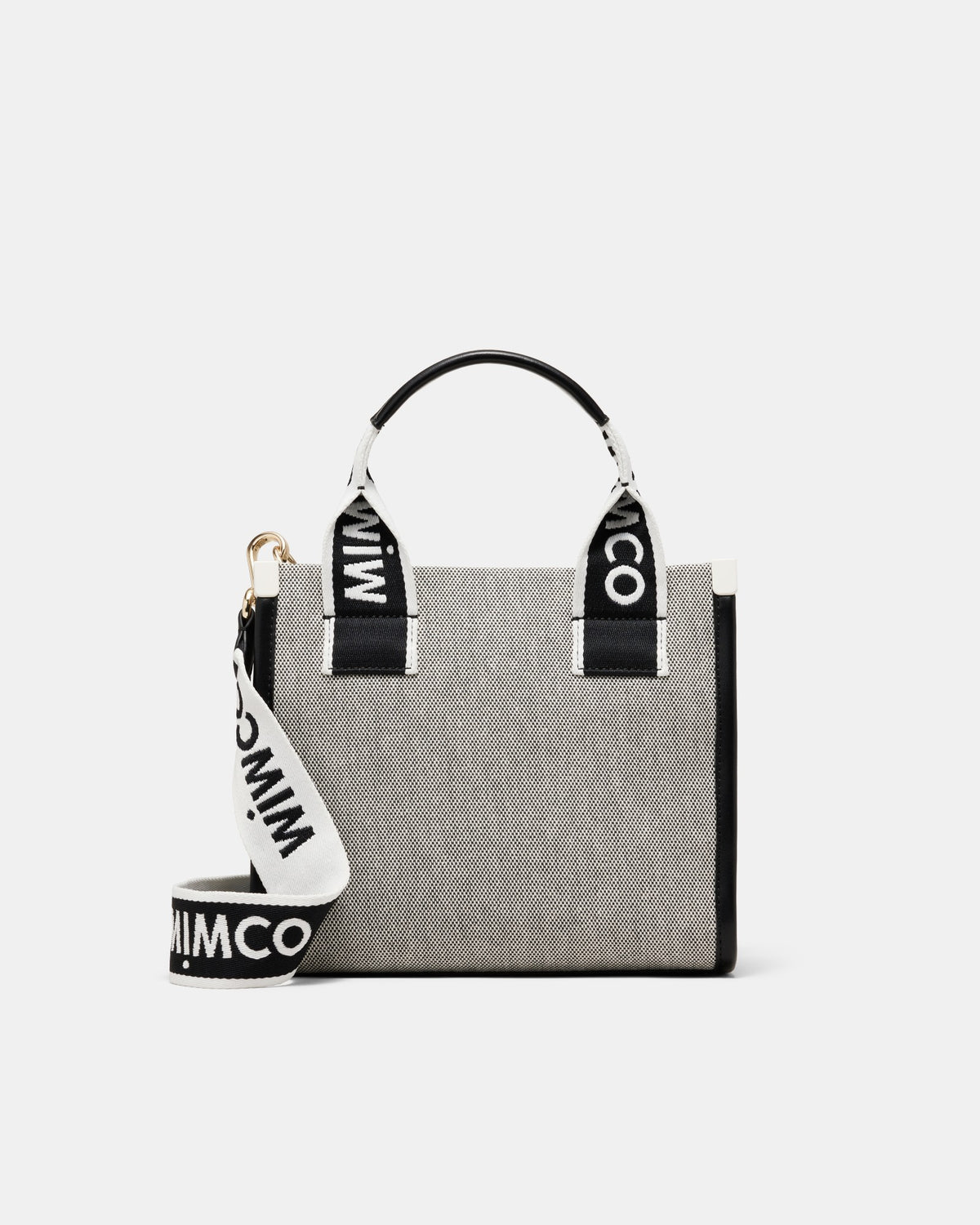 Patch Mini Tote Bag - Black White