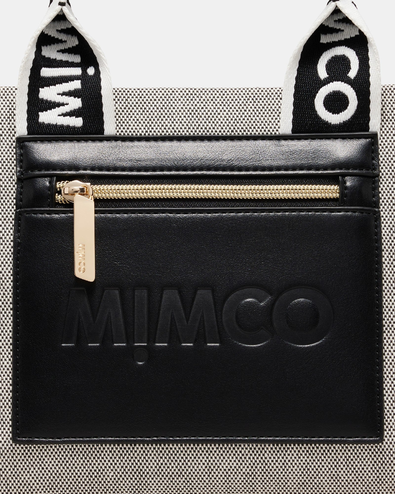 Patch Mini Tote Bag - Black White