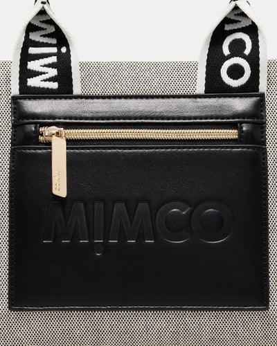 Patch Mini Tote Bag - Black White