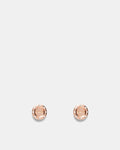 Lune Stud Earrings - Rose Gold