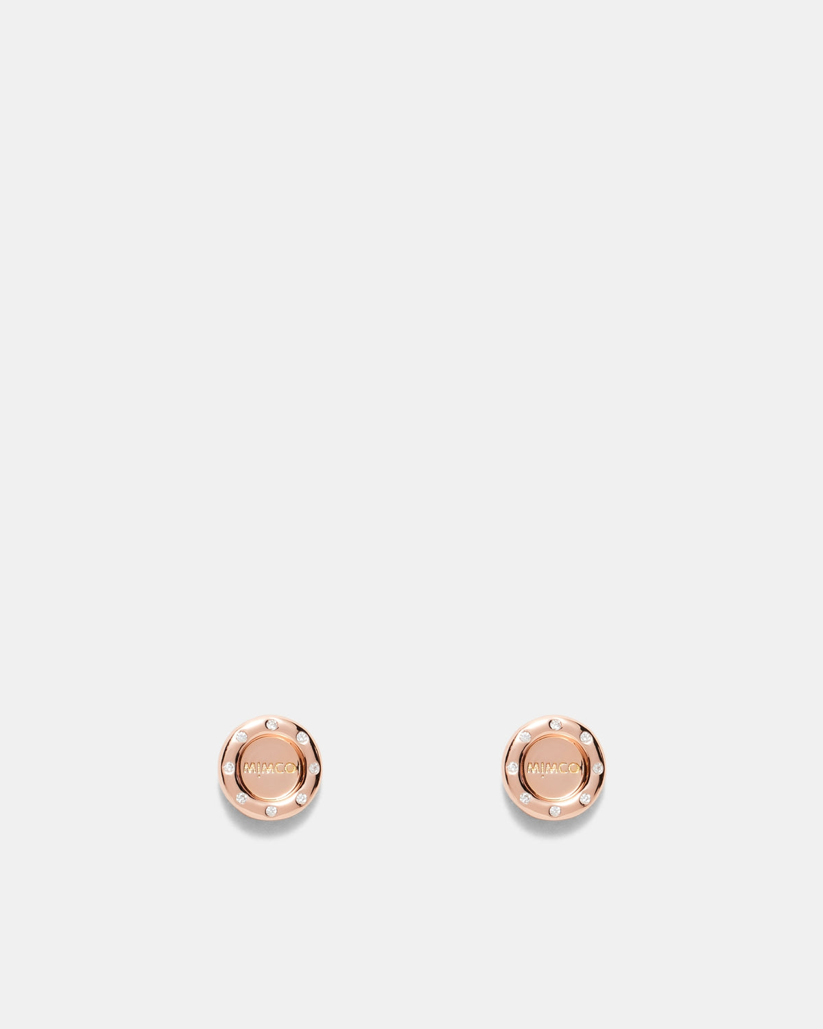 Lune Stud Earrings - Rose Gold