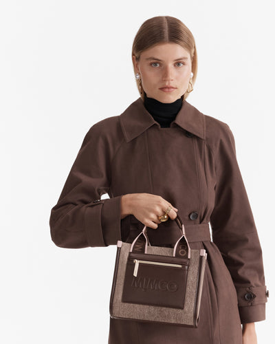 Patch Mini Tote Bag - Bitter Chocolate