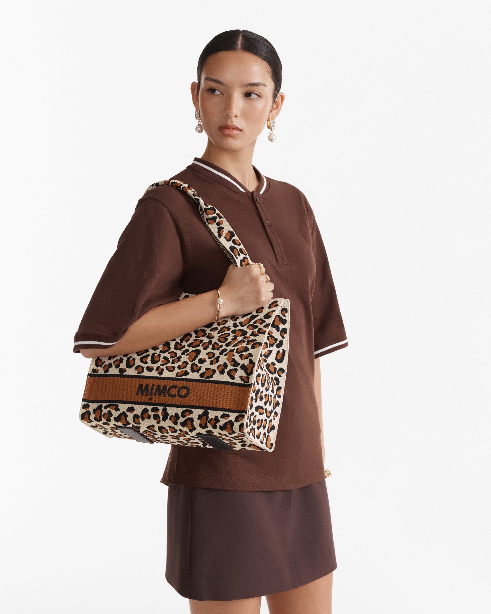 Blondie Boxy Tote Bag - Leopard