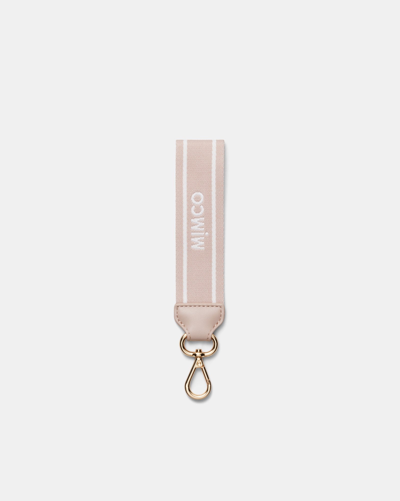 Multi Stripe Webbing Wrist Strap - Dusty Rose
