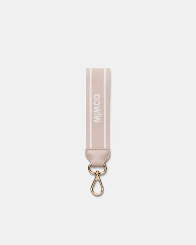 Multi Stripe Webbing Wrist Strap - Dusty Rose