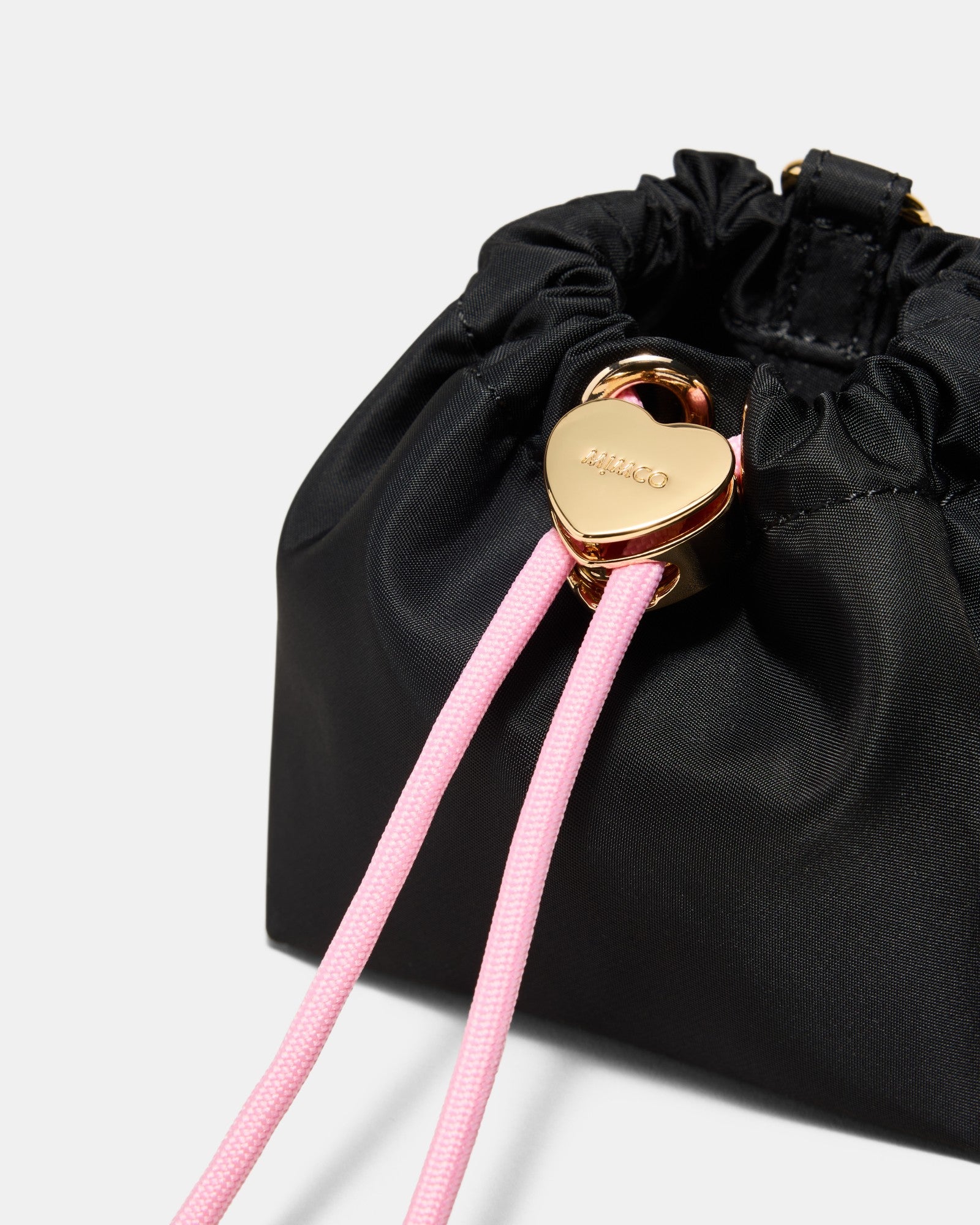 Lacey Pouch Keyring - Black Light Gold