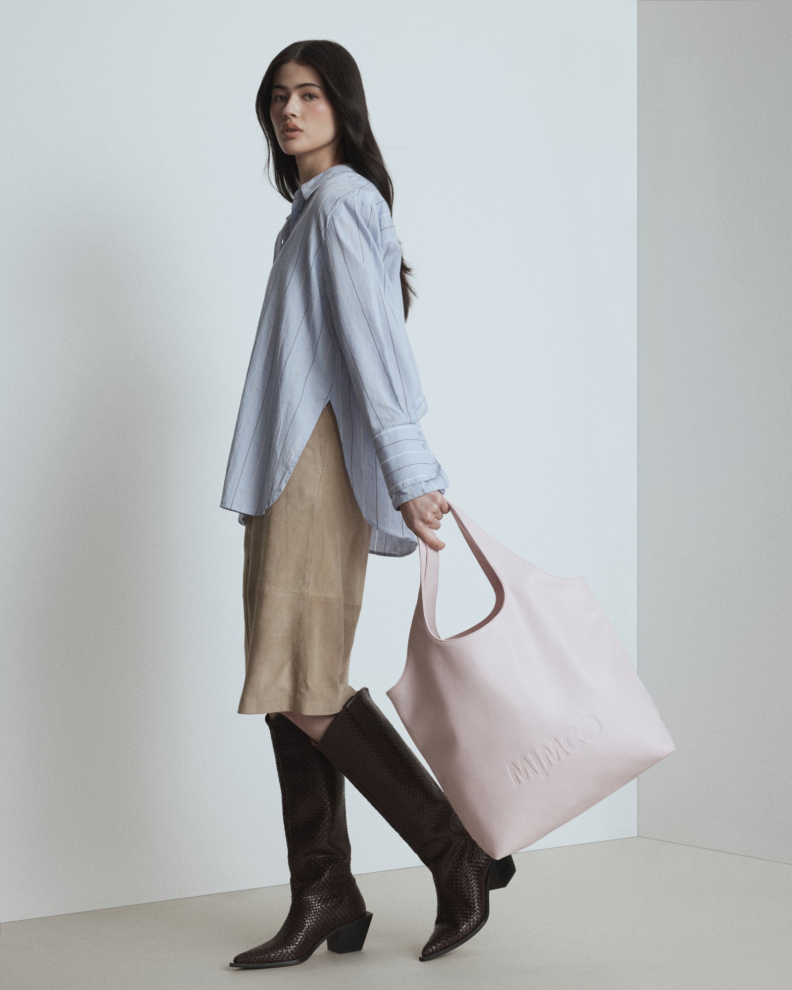Brittany Tote Bag - Pink Salt