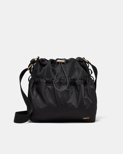Cady Bucket Crossbody Bag - Black Light Gold