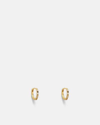 Vela Huggie Hoop Earrings - Gold