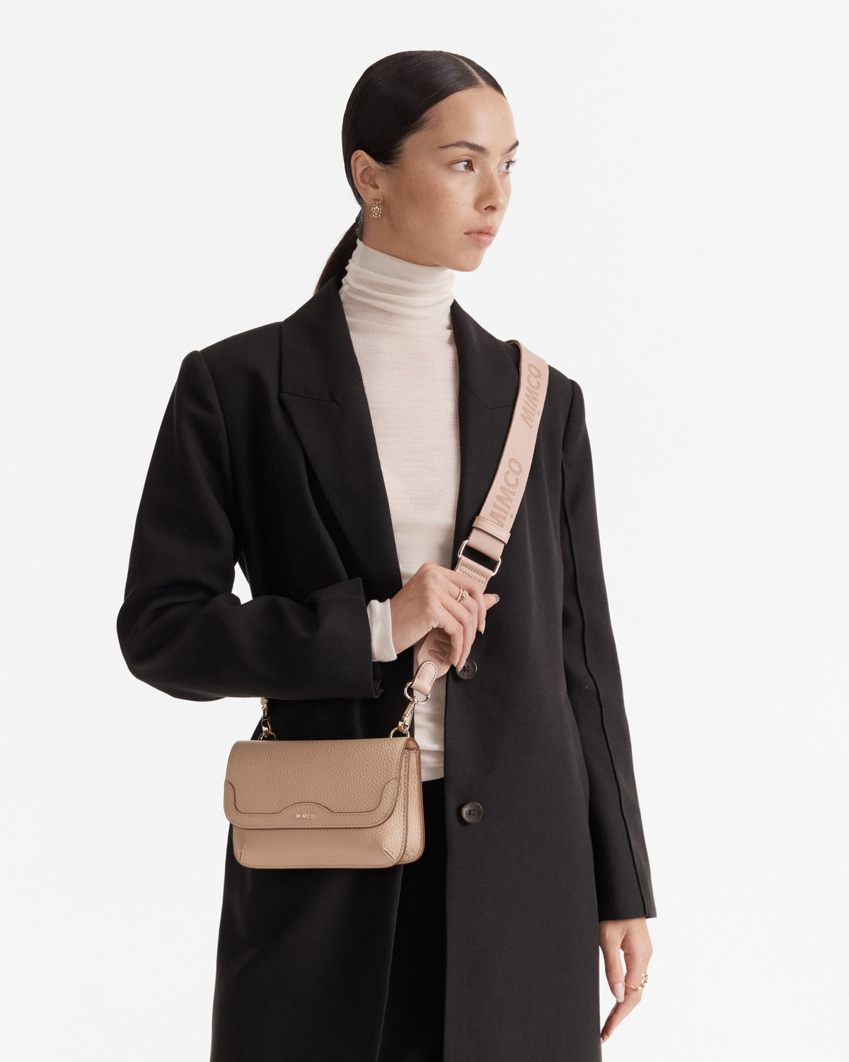 Jett Flapover Crossbody Bag - Almond