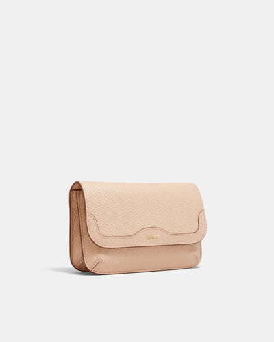 Jett Flapover Crossbody Bag - Almond